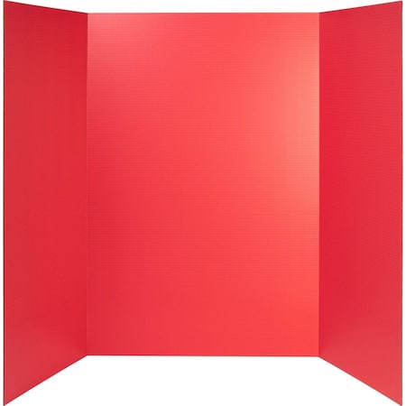 Pacon Presentation Board, Single Wall, 48"x36", 24/CT, Red PK PACP3770